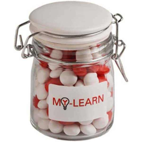 Glass Clip Lock Jar with Chewy Fruit 160g