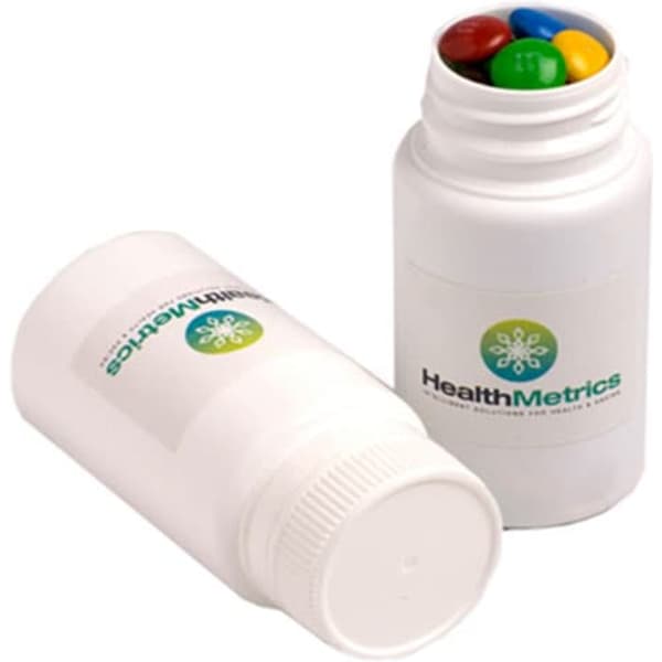Pill Jar with Mini M&Ms 120g