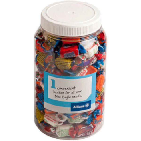 2L PET JAR filled with Allen’s Wrapped Lollies