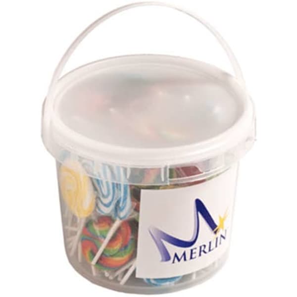2.4L BUCKET with Medium Candy Lollipops