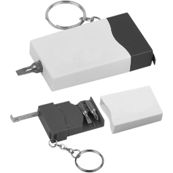 Mini Screwdriver Tape Key Ring