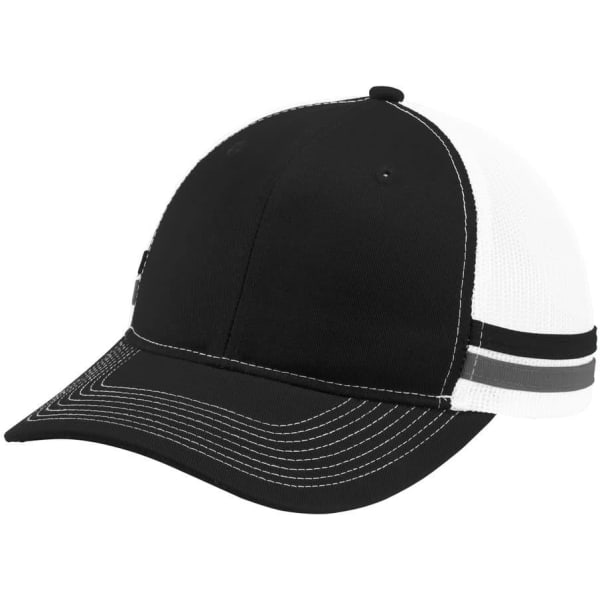 Port Authority  Two-Stripe Snapback Trucker Cap