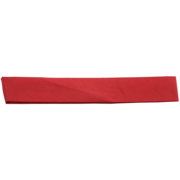 A red cotton headband with a simple design, featuring no visible logos or branding.