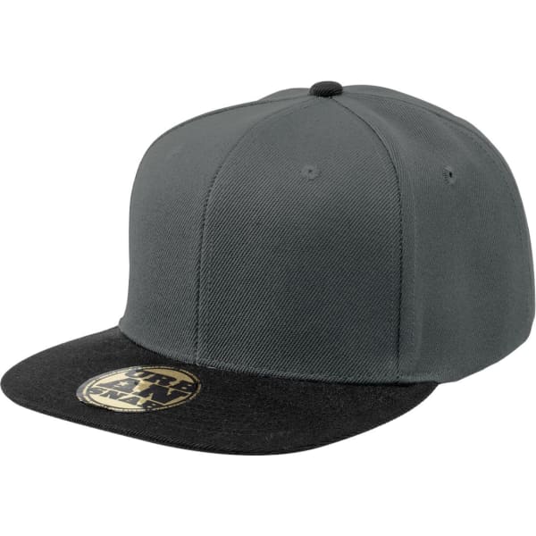 A green cap with a black visor and a logo on the front.