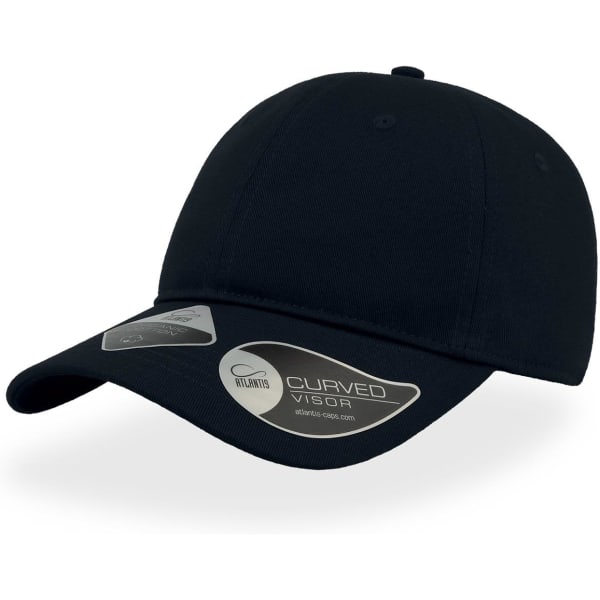 A green cap with a curved visor and a logo badge featured on the side.