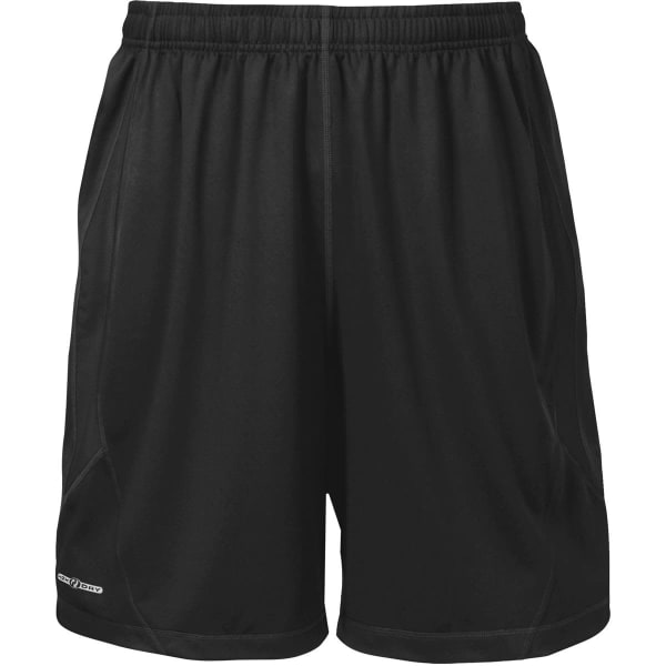 Men's shorts in black, featuring a lightweight design and an internal brand logo. Suitable for sports uniforms.