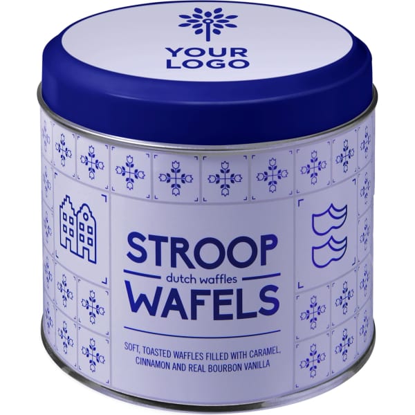 Tin including Dutch waffles