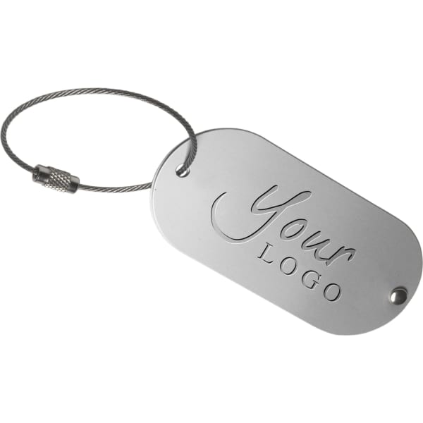 Aluminium luggage tag