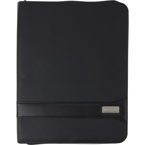 A4 PVC Zipped folder.