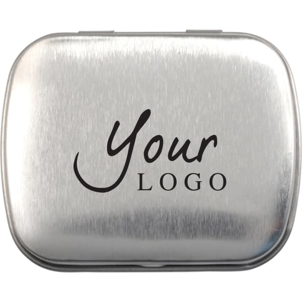 Tin case with mints