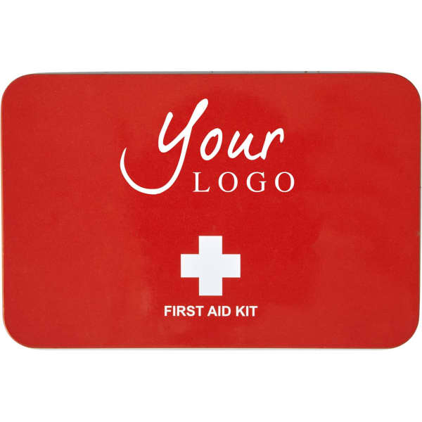 Metal tin first aid kit