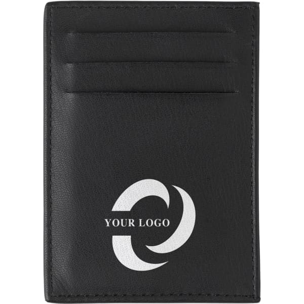 Split leather credit card wallet