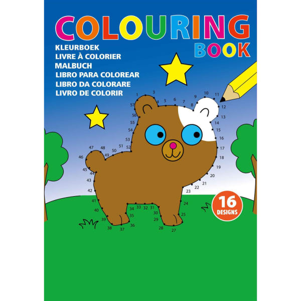 Cardboard colouring book