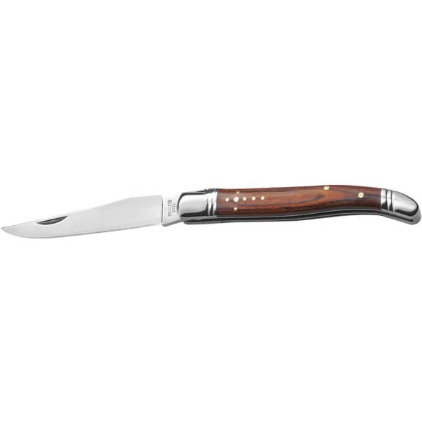 Steel and wood pocket knife