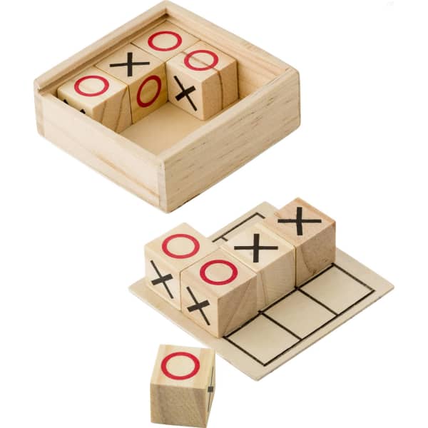 Wooden Tic Tac Toe game