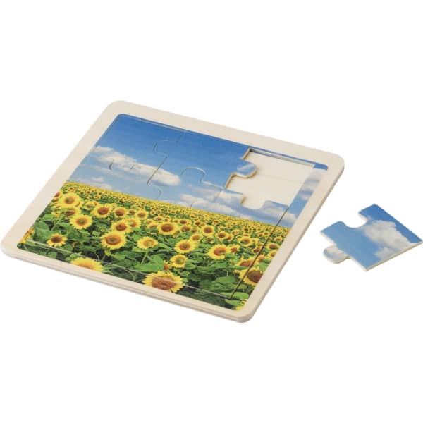 Wooden nine piece puzzle
