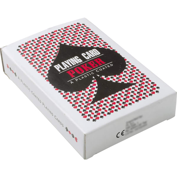 Cardboard box with playing cards