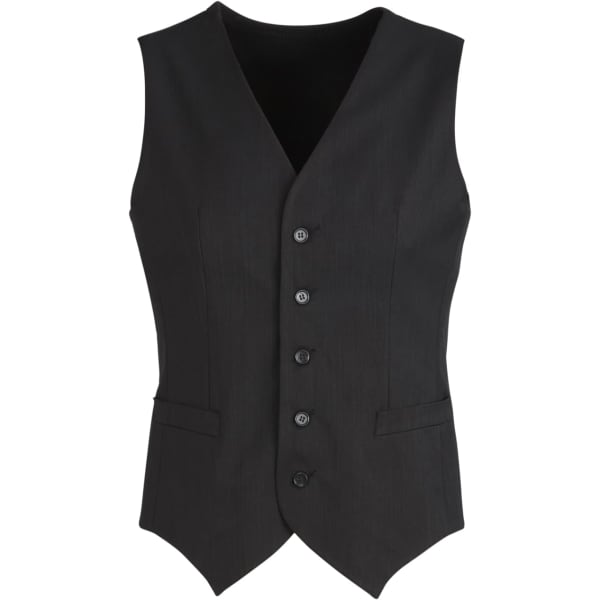 Cool Stretch Mens Peaked Vest with Knitted Back