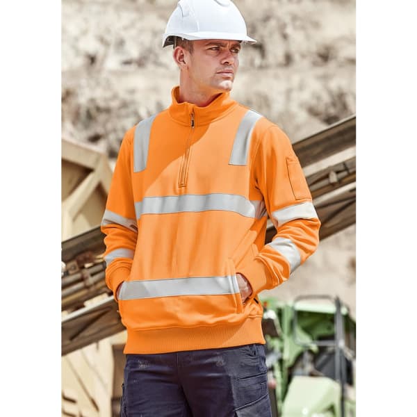 Unisex Hi Vis VIC Rail 1/4 Zip Pullover