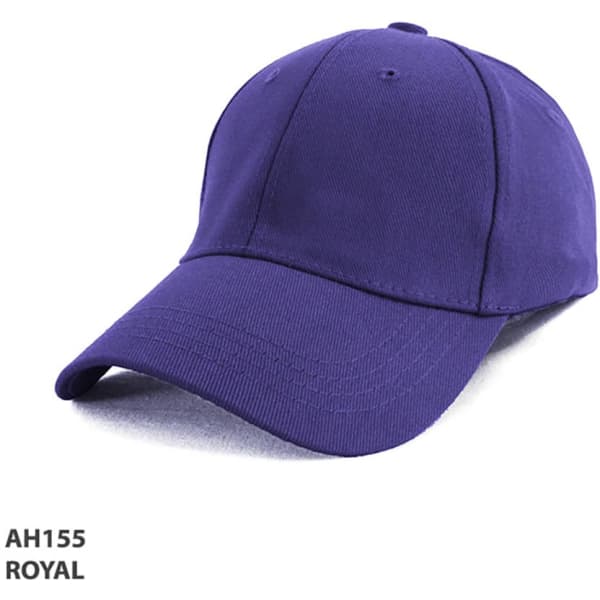 A purple cotton spandex cap with a curved brim and an embroidered logo.