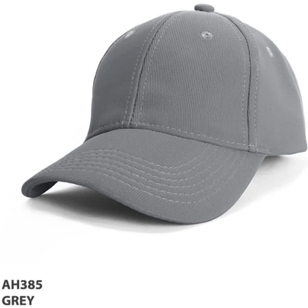 A grey Denver Drill Mesh Cap featuring a structured design and a curved brim, with a visible logo.