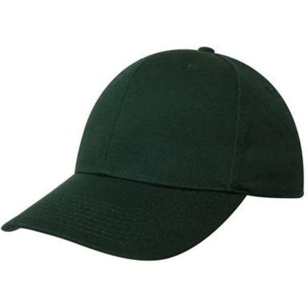 A dark green Chino Twill cap with a curved brim and an adjustable strap at the back. It has a logo on it.