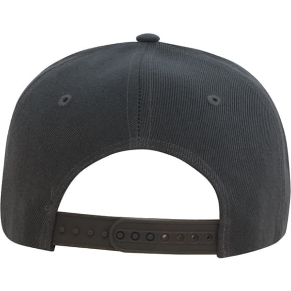 A black Premium American Twill A Frame Cap featuring a snapback closure and ventilation eyelets.