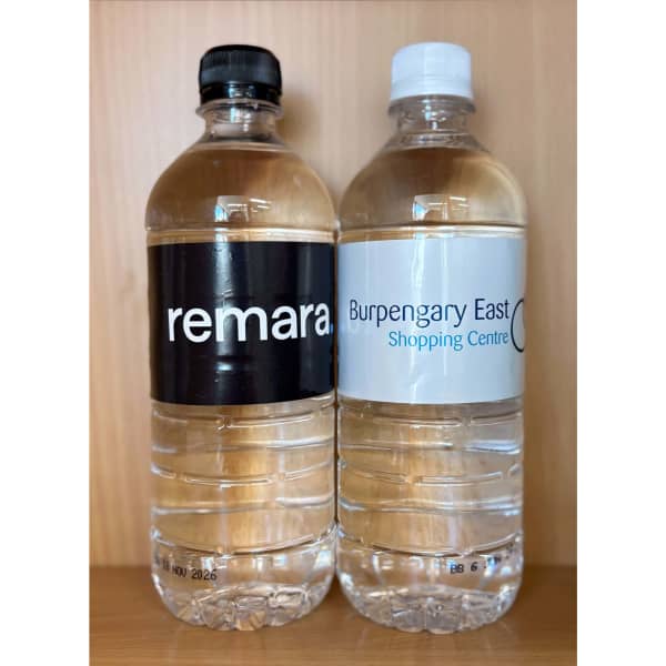 600ml Custom bottled water