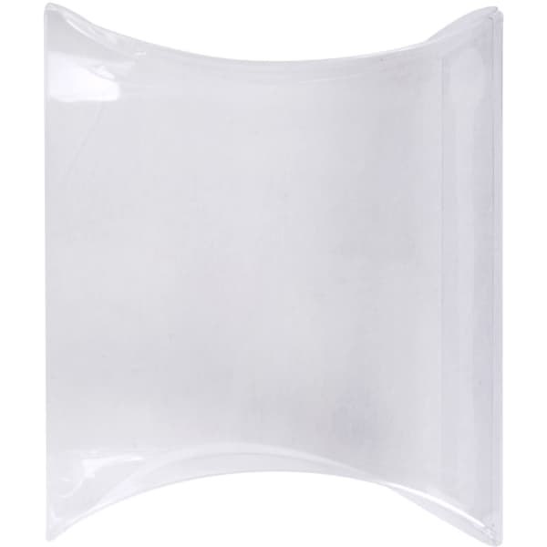 A clear pillow pack, featuring a smooth, transparent design suitable for packaging pens or similar items.