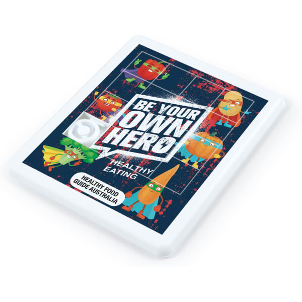 A sliding tile puzzle featuring colourful cartoon vegetables with a white border and a playful design.