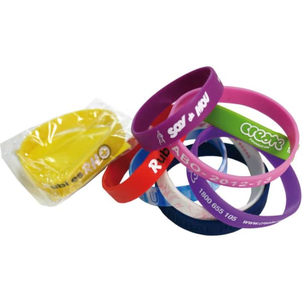 Standard 12mm Silicon Wristbands