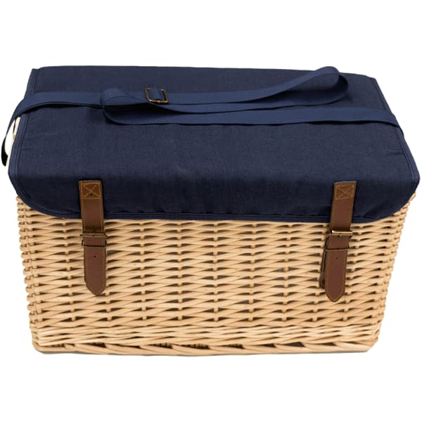 Trekk Wicker Basket w/ Picnic Table
