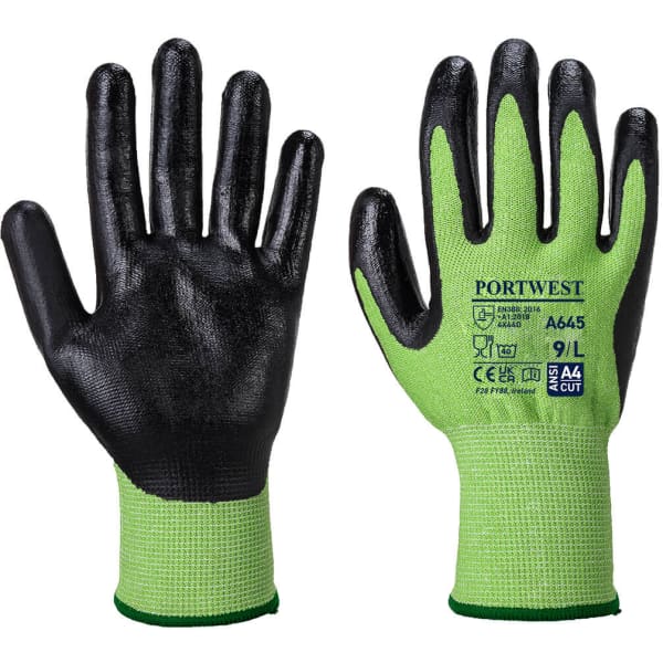 Green Cut Glove – Nitrile Foam