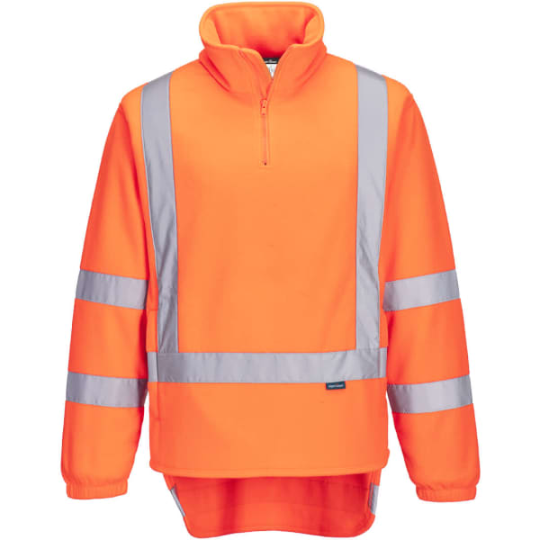 TTMC-W17 Hi-Vis X Back 1/4 Zip Polar Fleece