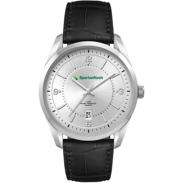Mens Casual Dress Watch, Leather Strap