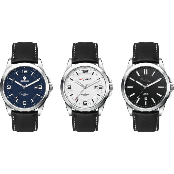 Casual Unisex Watch, Leather Strap