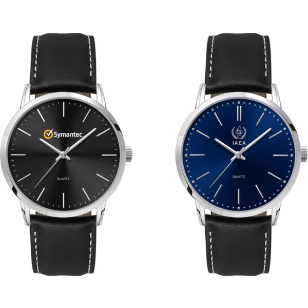 Mens Dress Watch, Leather Strap