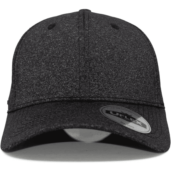 A grey snapback cap featuring a flat brim and a logo on the side, designed for adults.