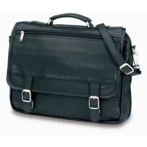 Superior Leather Flap Satchel Bag