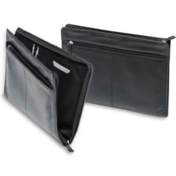 Premium Leather Zip Top Satchel