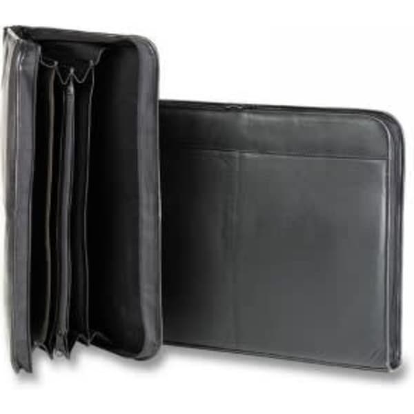 Premium Leather 3 Sided Zip Satchel