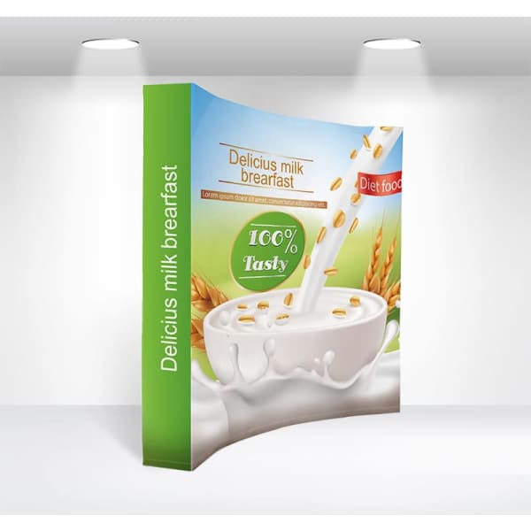 Curved Fabric Popup Displays 3×3