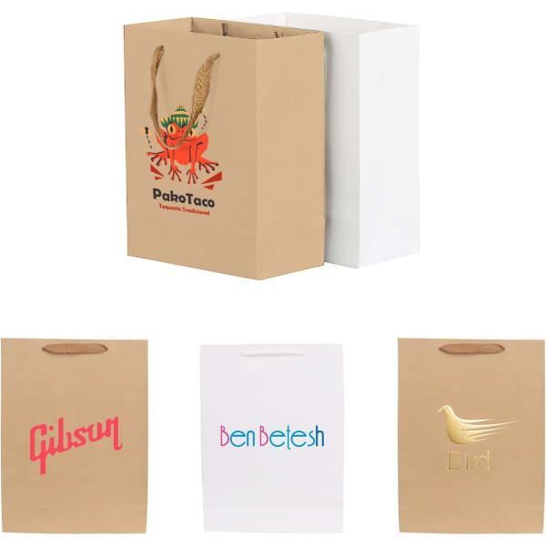 Small Vertical Paper Bag with Rope Handle(150 x 220 x 90mm)