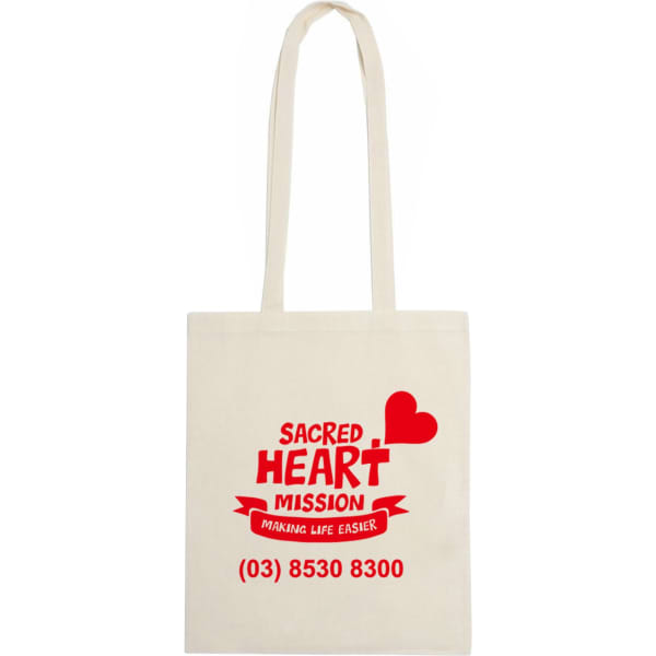 140gsm Long Handle Calico Bag