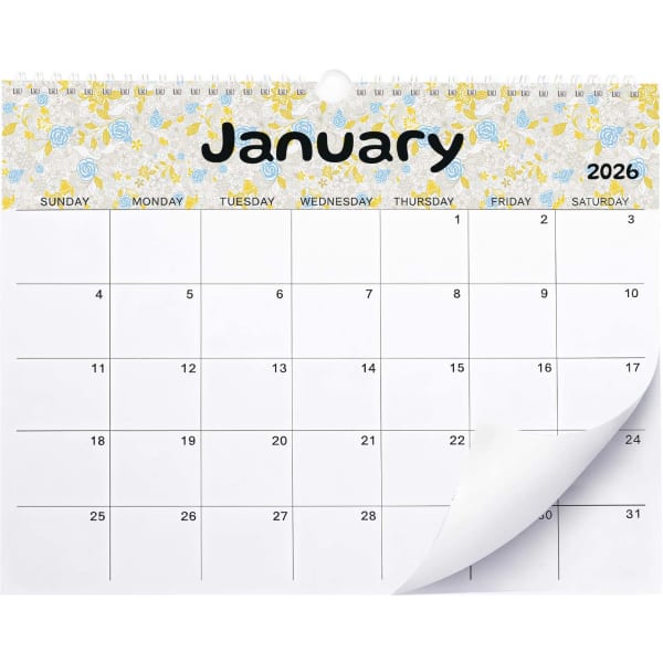 Horizontal Wall Calendar