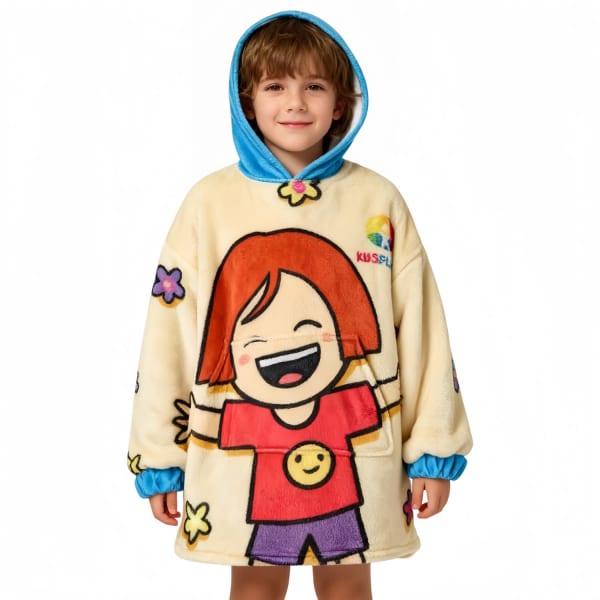 Kids’ premium 100% Polyester Sublimated Wearable Blanket