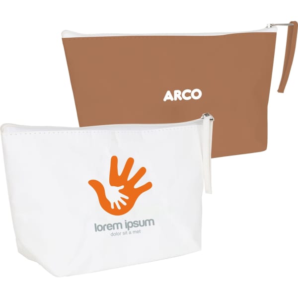 Washable Kraft Paper Cosmetic Bag(290x160x90mm)