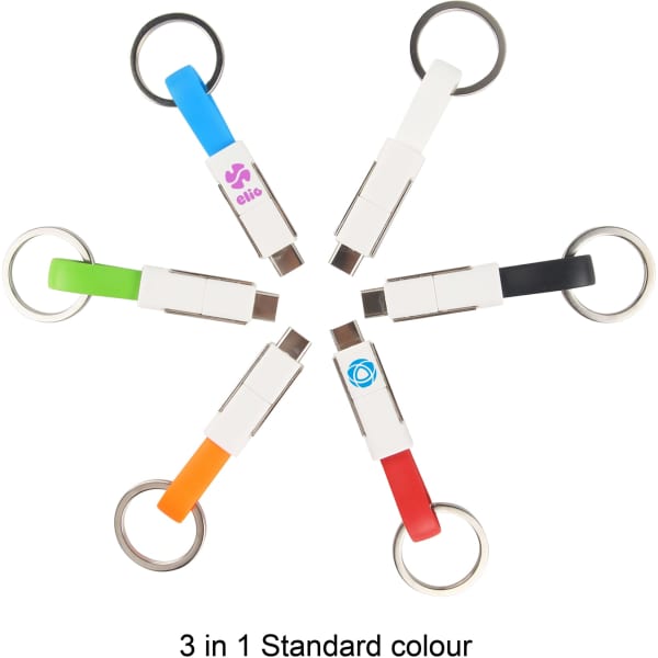 Magnetic Charging Cable with Keyring