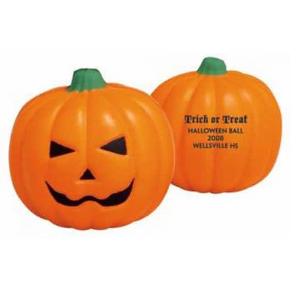 Pumpkin with Smiling Face Stress Reliever