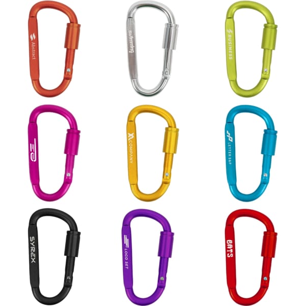 Custom D Shape Camping Carabiner